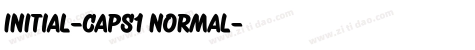 Initial-Caps1 Normal字体转换